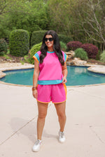 80s style cute workout short sets