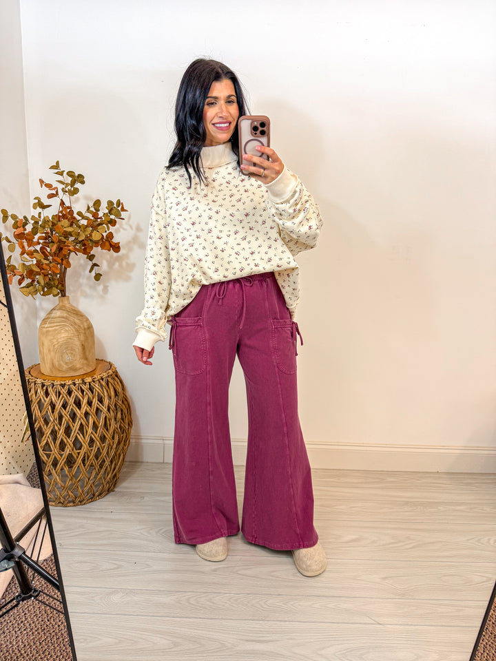 Sassy Casuals Berry Knit Pants
