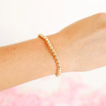 Beaded Blondes gold 5MM beaded bracelets