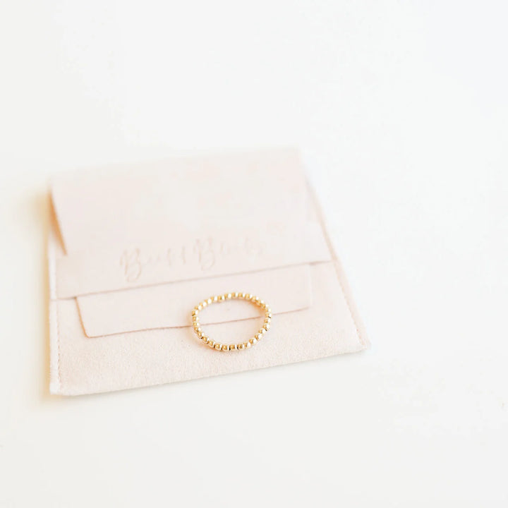 beaded blondes lexi band gold beaded ring for women