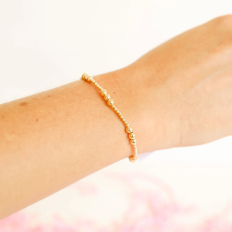 Beaded Blondes Ily gold beaded bracelets