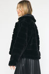 Entro Black faux fur jacket