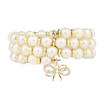 BudhaGirl White Pearl Wrap Bracelet