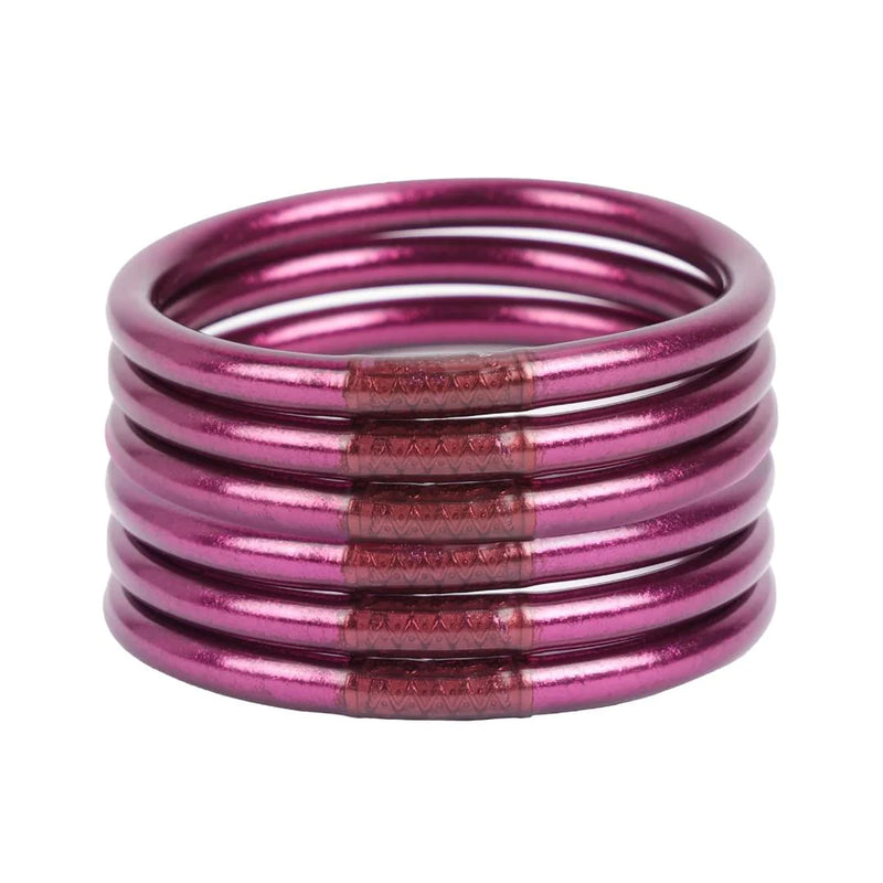 BudhaGirl amethyst all weather bangle bracelets