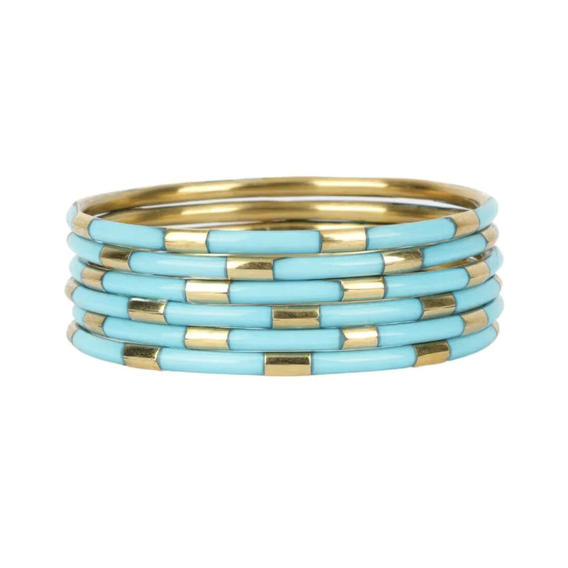 BudhaGirl Turquoise-Bangle-Bracelets