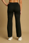 Umgee Black scuba knit drawstring elastic waist pants