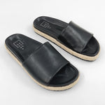 SHU SHOP crisanta black slide sandals