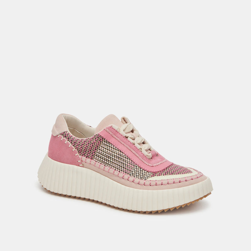 Dolce Vita Dolen Pink multi wovens sneakers