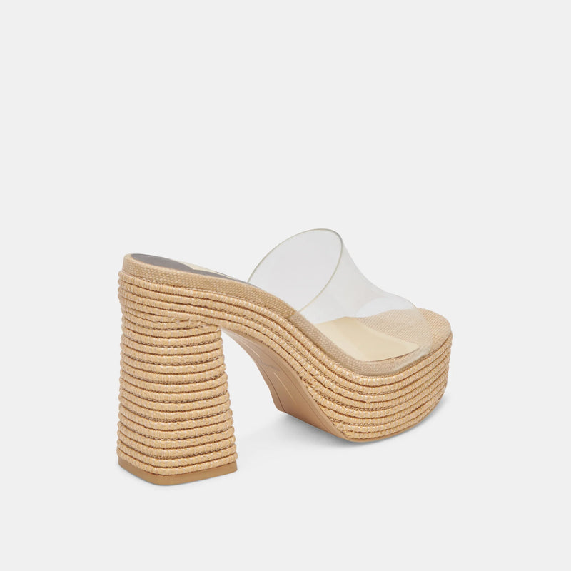 Dolce Vita Lichia Heels - Natural Vinyl