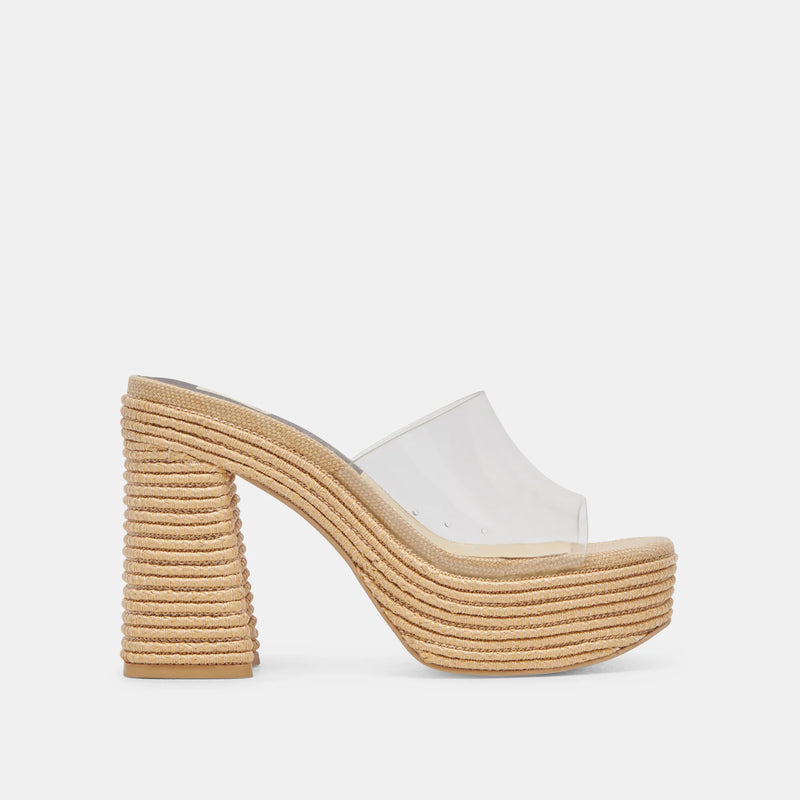 Dolce Vita Lichia Heels - Natural Vinyl