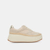 Dolce Vita Dandi sandstone knit platform sneakers