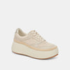 Dolce Vita Dandi sandstone knit platform sneakers