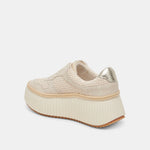 Dolce Vita Dandi sandstone knit platform sneakers