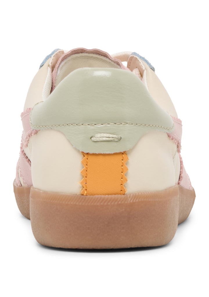 Dolce Vita Merit lace up sneakers in ivory with pink and light blue accents