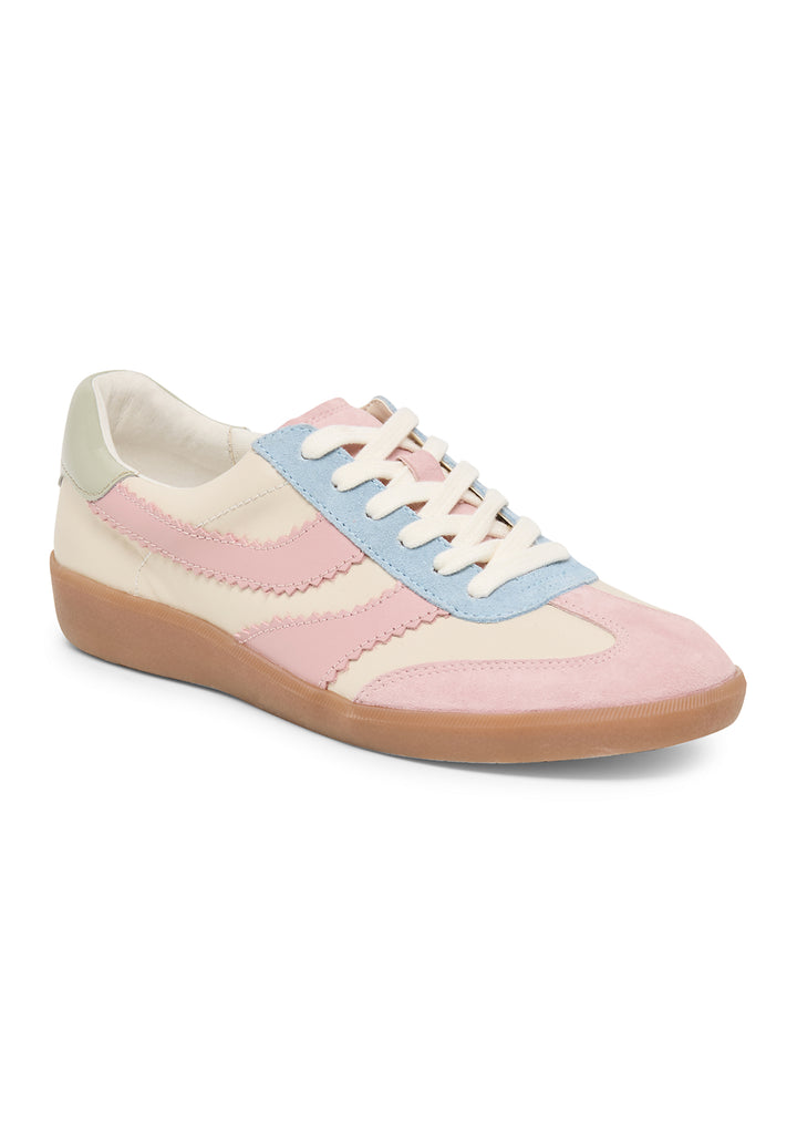 Women's Dolce Vita Merit sneakers in ivory with pink and light blue accents