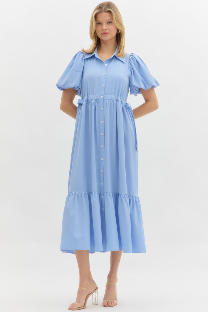 Blue entro maxi dress