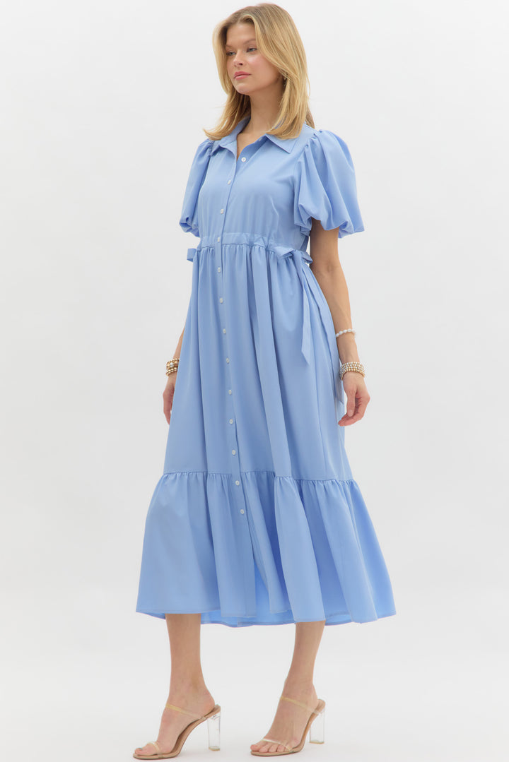 Blue entro maxi dress