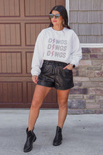 Dawgs game day white rhinestone sweatshirt