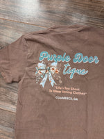 Purple Door Boutique Floral Bow Tee