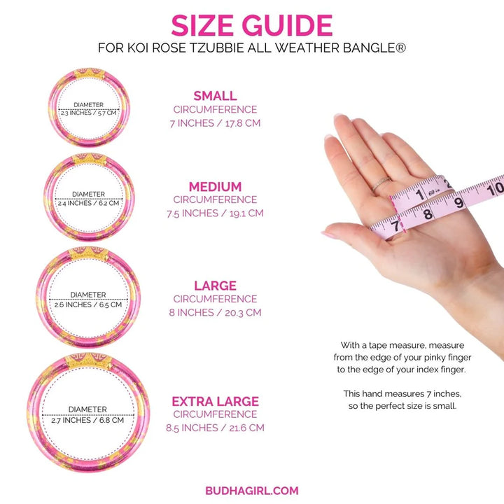 budhagirl tzubbie koi rose pink bangle