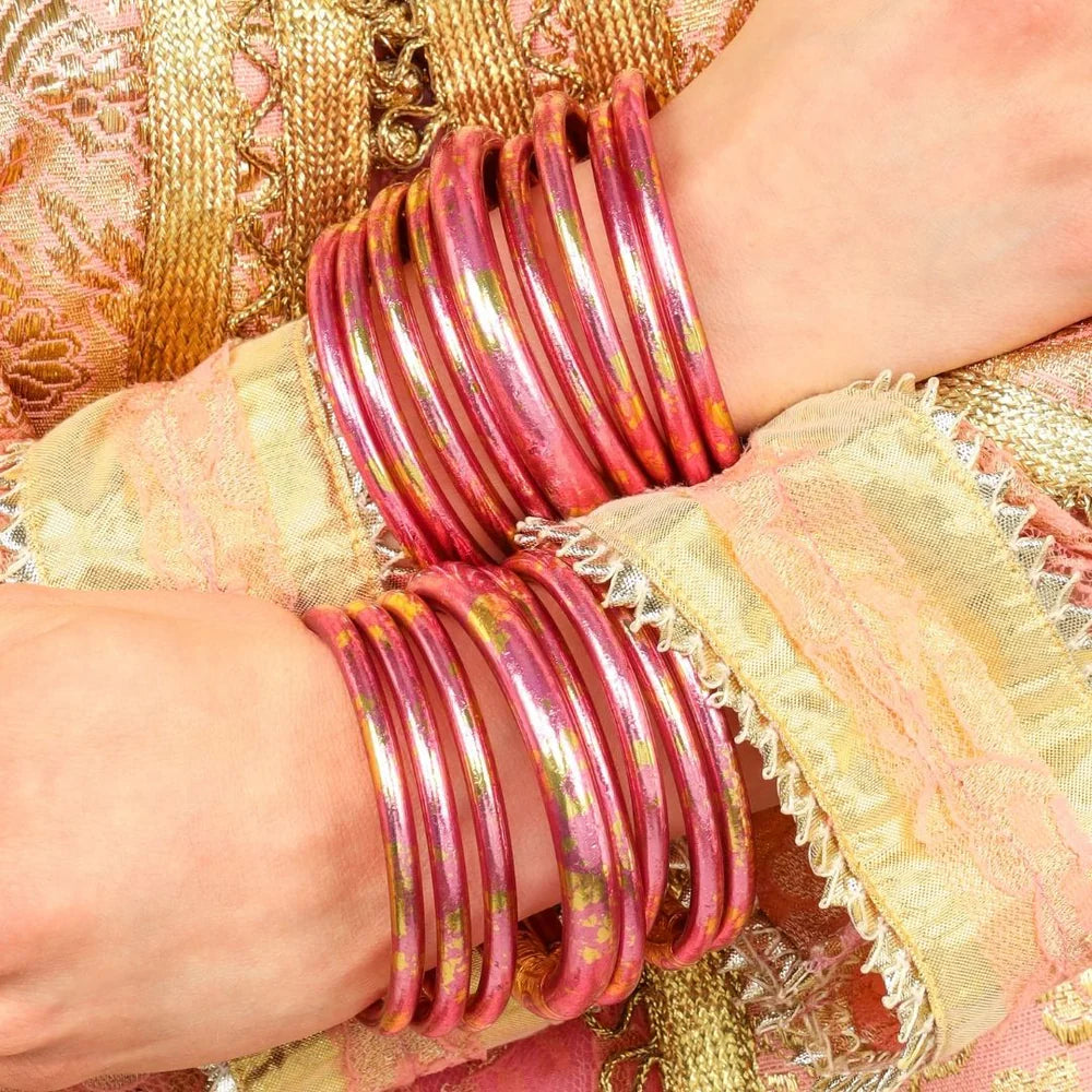 budhagirl tzubbie koi rose pink bangle