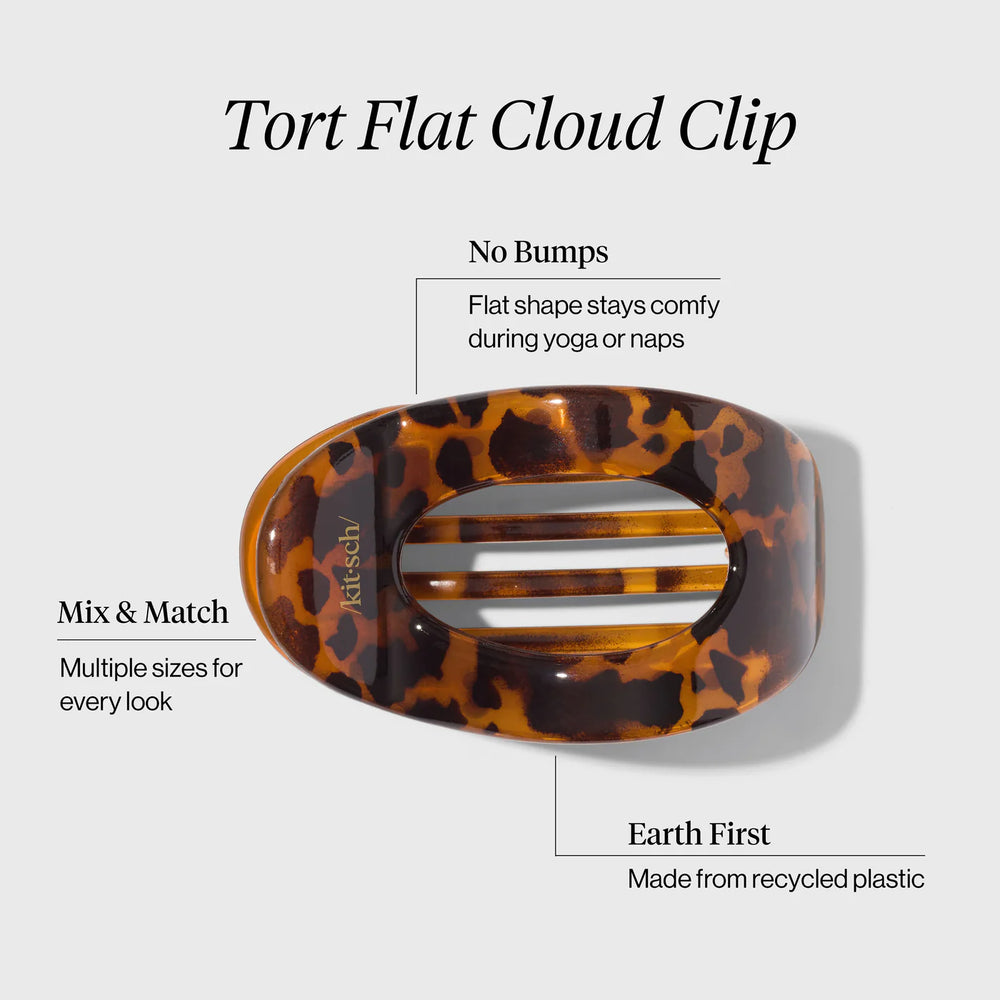 Tortoiseshell flat cloud clip with branding 