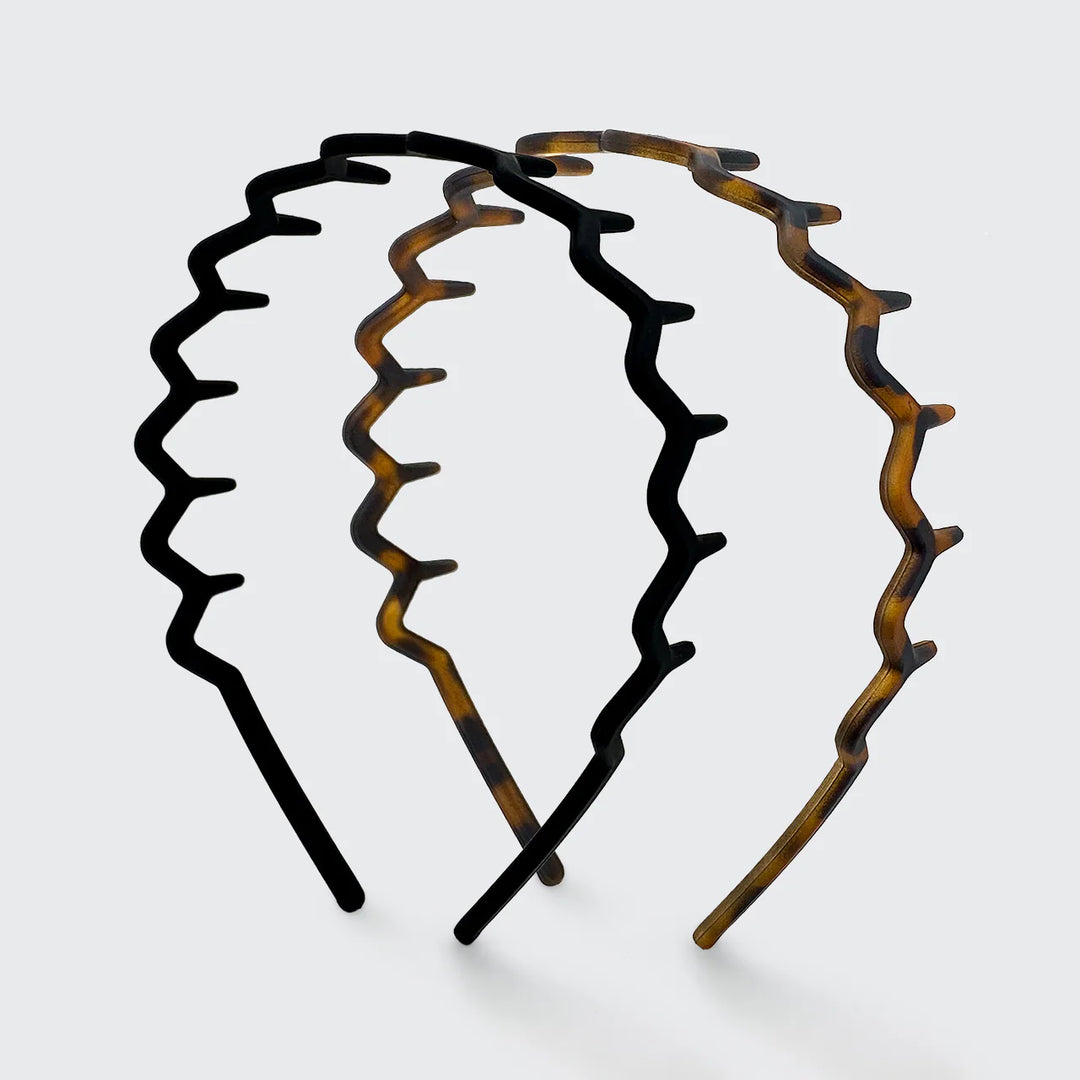 Kitsch 2pc tortoise and black headbands 