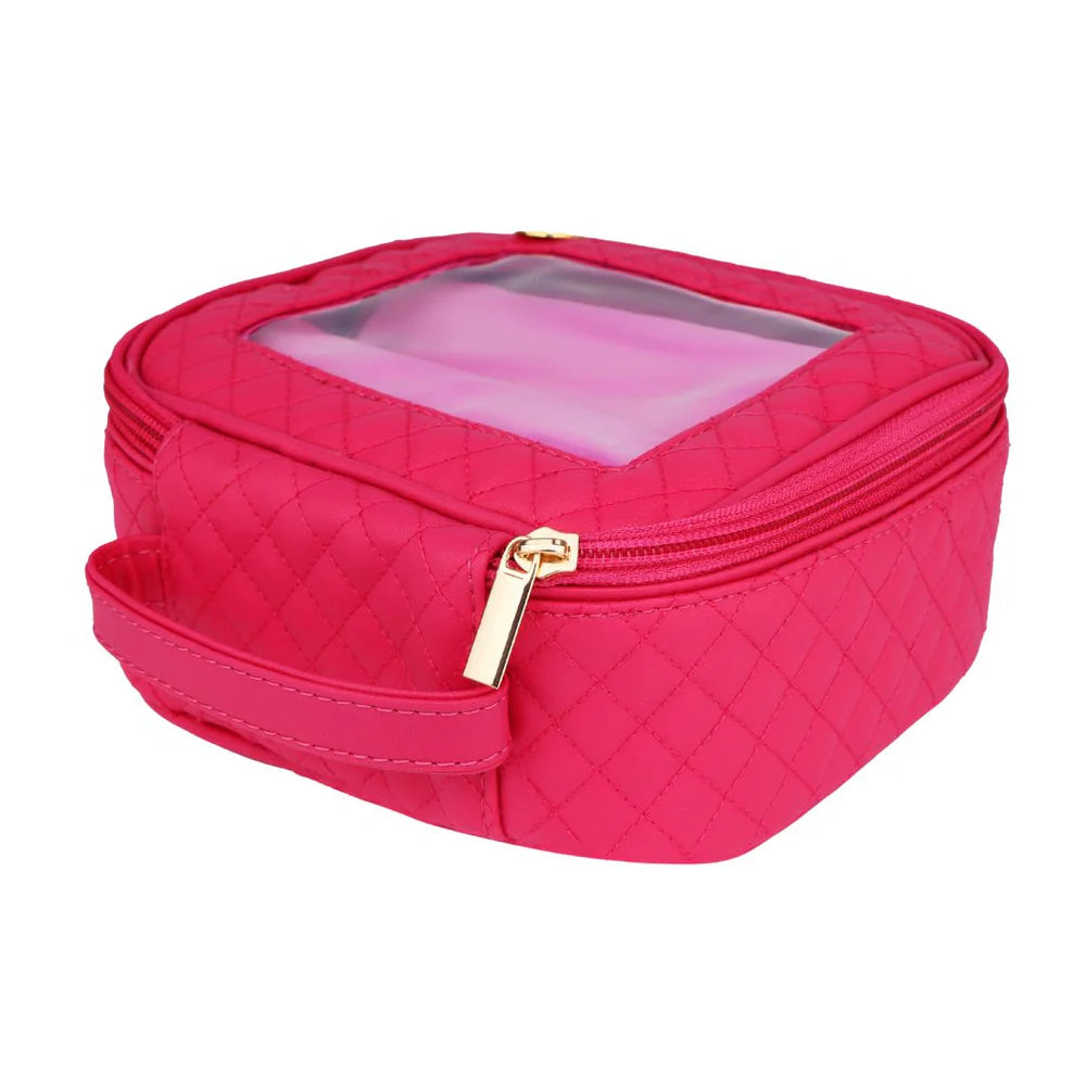 budha girl large travel case pink showing handle