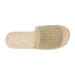 Matisse Beach Del Mar gold platform sandals