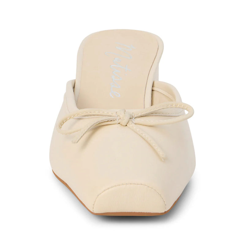 Matisse Basilio ivory kitten heel mules 