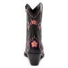 Matisse Amber black and pink embroidered western boot