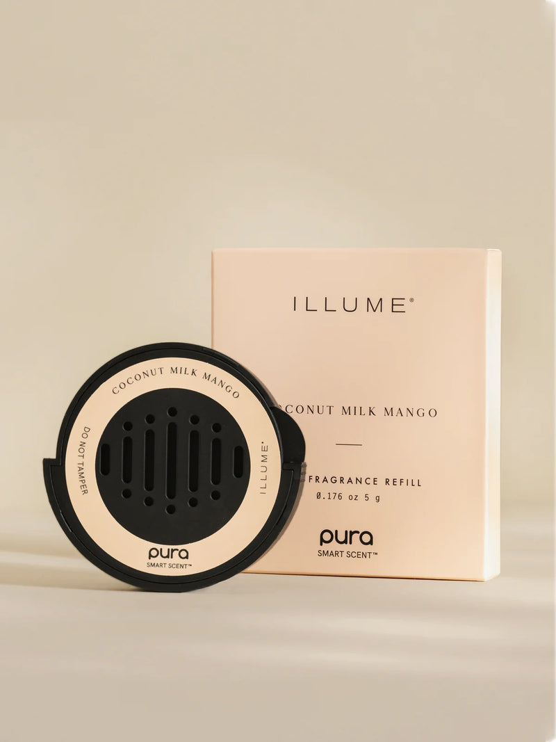 Pura Illume coconut milk mango car diffuser scent refill