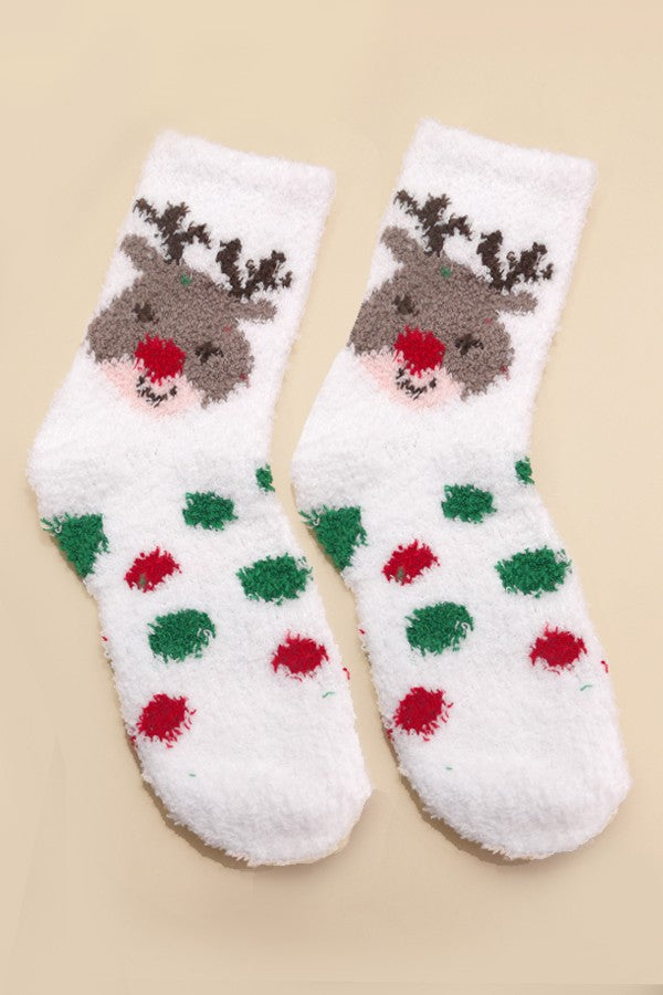 rudolph christmas socks