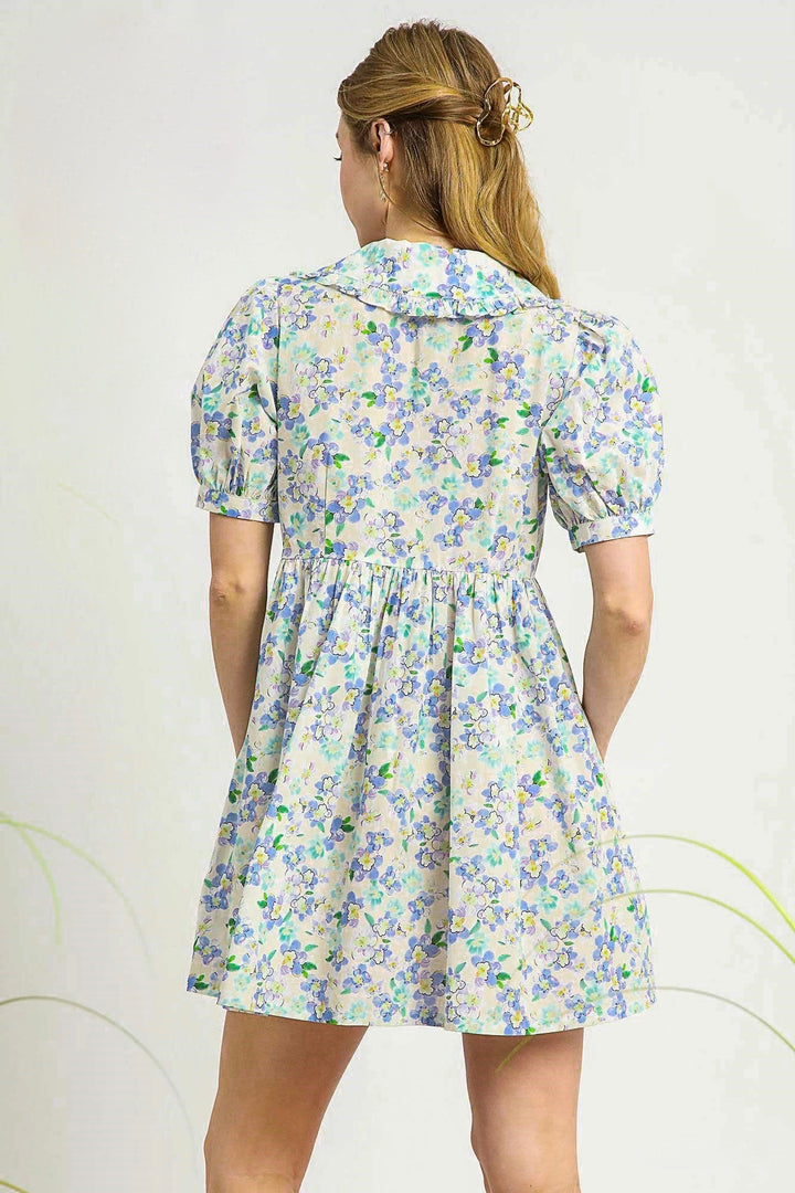 Petal Promises Cream Babydoll Dress