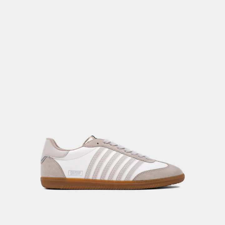 shu shop stevie white bone side striped casual sneakers