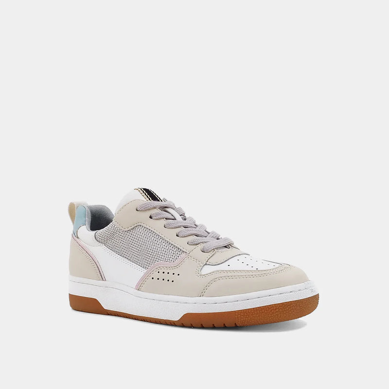 Shu Shop Romi beige and pastel low top sneakers