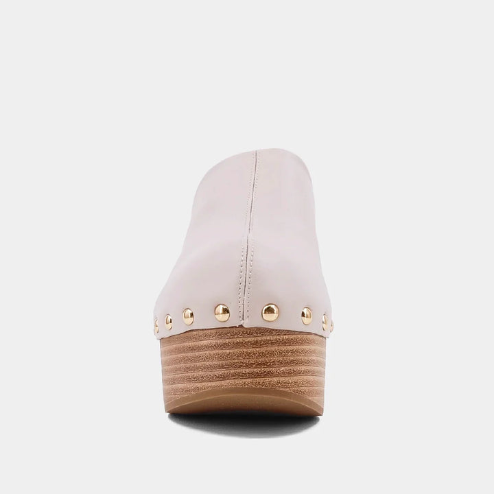 Shu Shop Gigi mushroom color platform clog shoes
