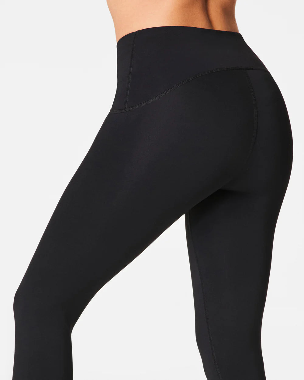 Close up of SPANX™ Booty Boost® Black Full Length Leggings