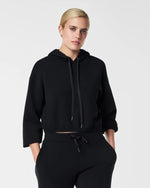 Spanx Airessentials Cinched Black Hoodie