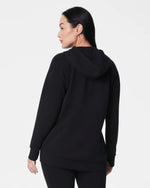 Spanx AirEssentials long hoodie pullover top in very black