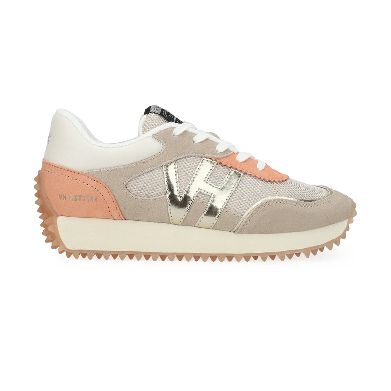 Vintage Havana Cosmic 3 taupe and orange platform sneakers