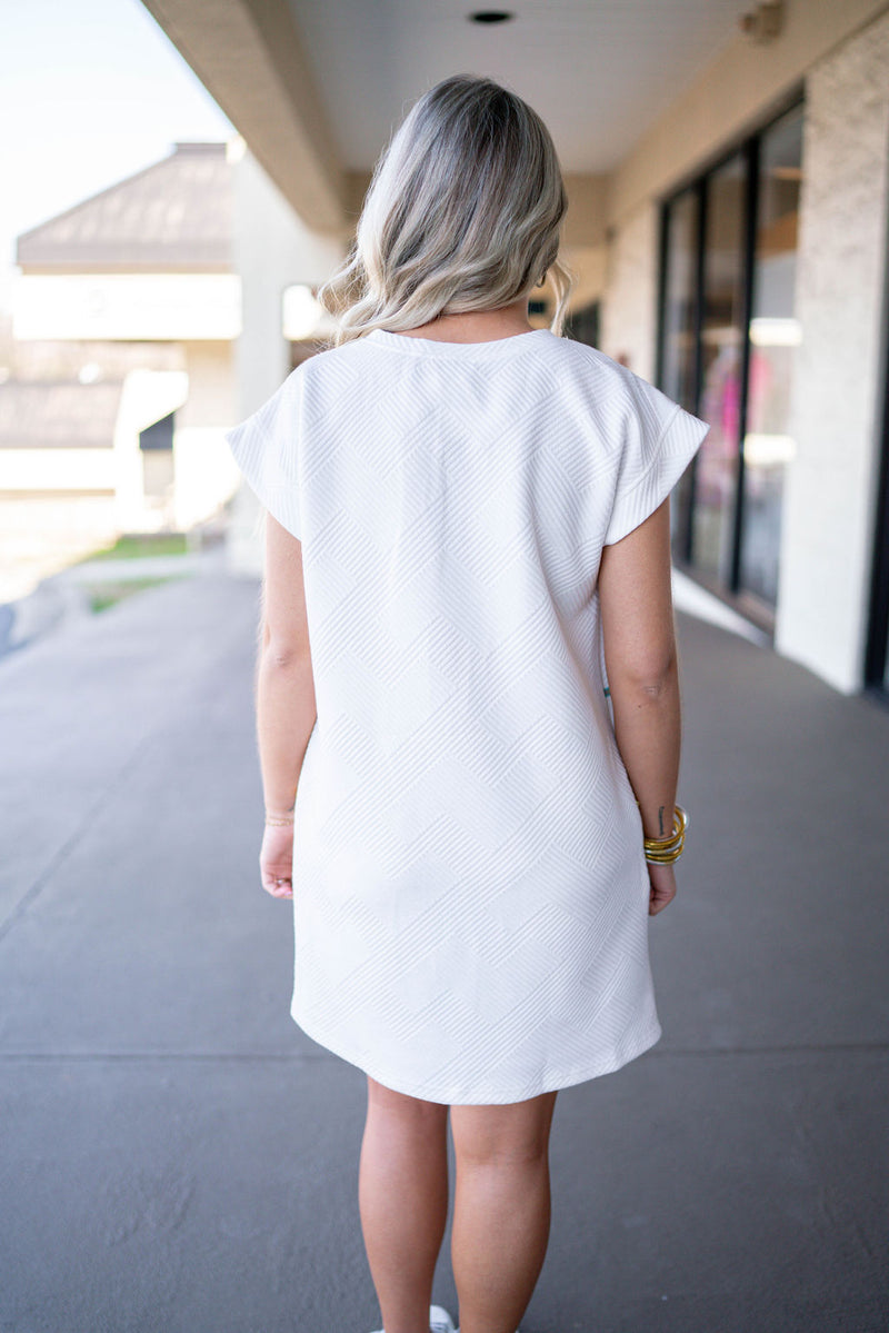 spring sequin stripe shirt dress