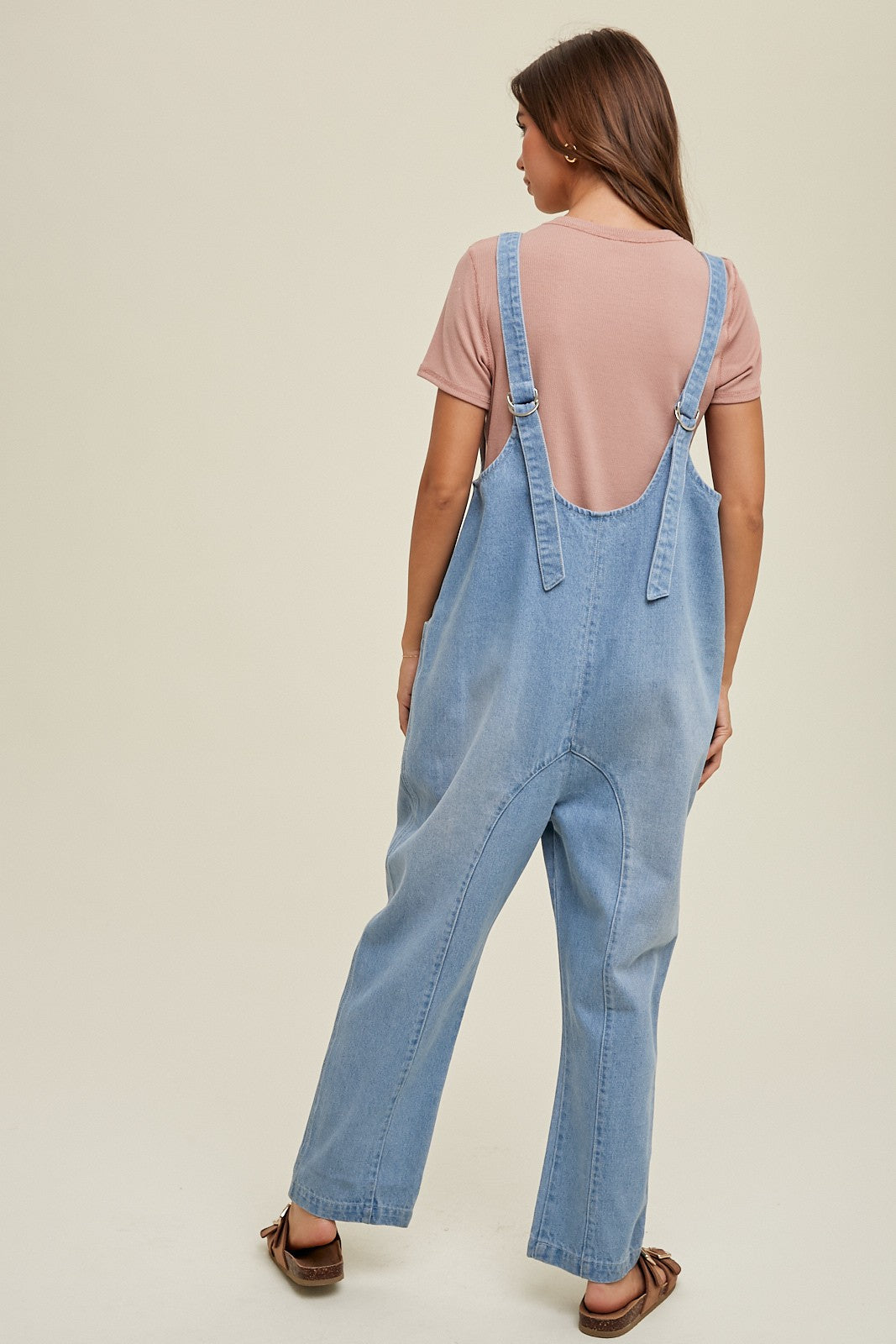 Women's denim overalls