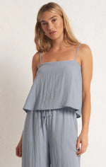 Z Supply Havana tank top in stormy blue