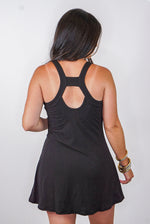 black romper tennis dress skort 