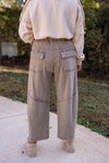 Washed Mocha Barrel Lounge Pants