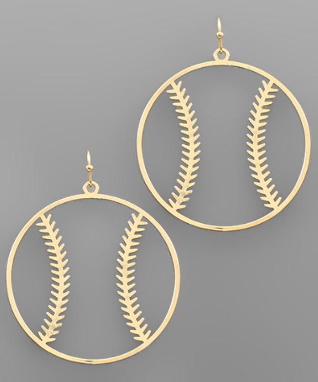 BASEBALL earrings