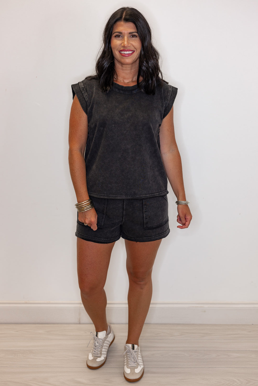 easy to wear black matching set