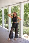 black crochet resort beachy pants