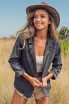 denim black blazer